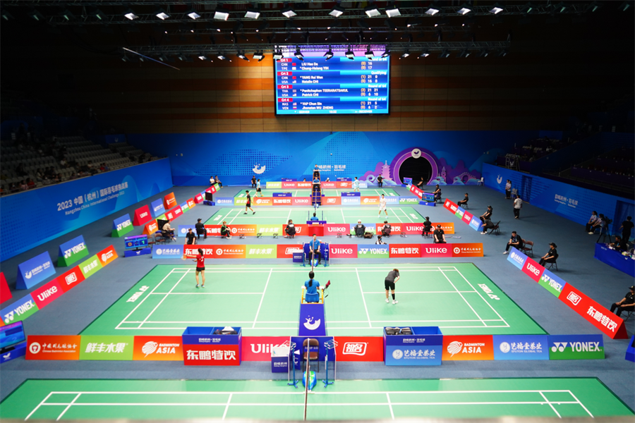 Badminton Putri AG2023 Indonesia Lawan China